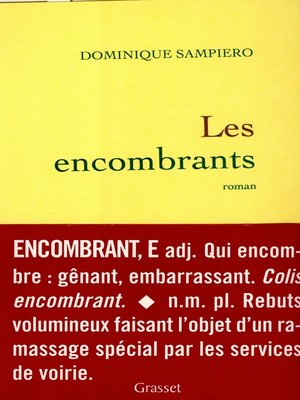 cover image of Les encombrants
